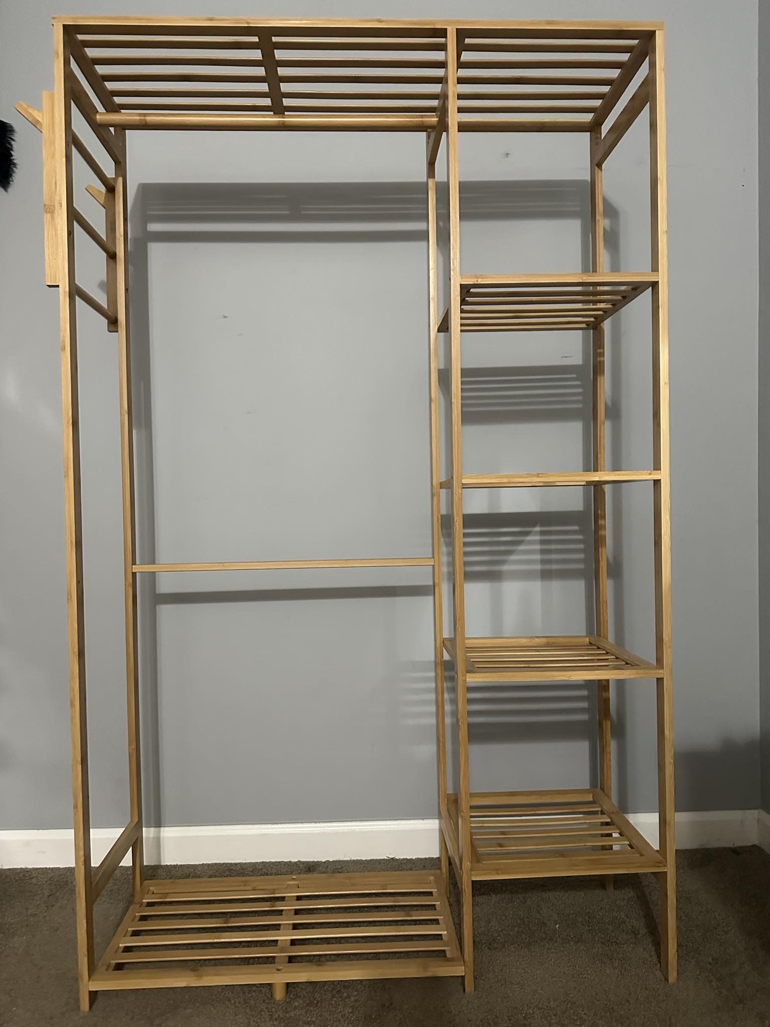 Clothes Rack with 4 Tiers Shelves