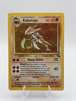 Kabutops Holo Rare Pokémon Card 9/62 LP