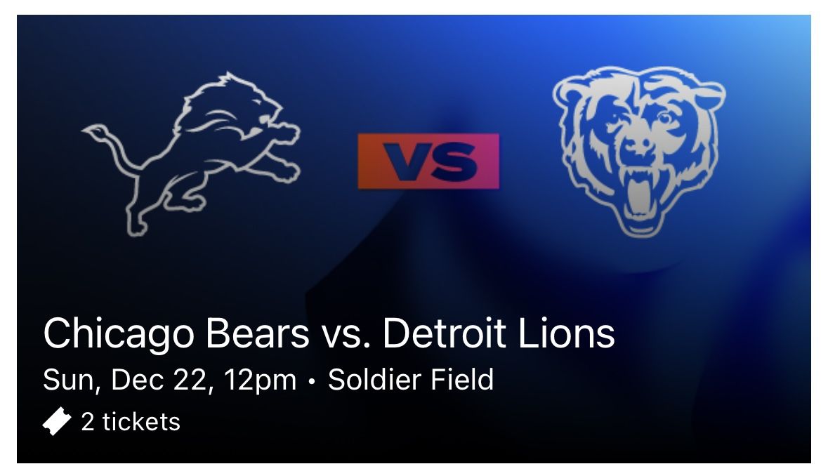 Bears/Lions Game
