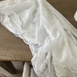 Lace Round Tablecloth, Large