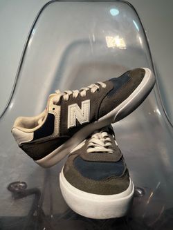 New balance 574, gray and light blue with white accents (size 7m 9.5w)