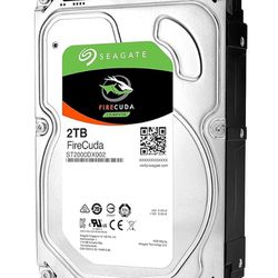 Seagate 2TB FireCuda Gaming SSHD Solid State Hybrid Drive 3.5" (ST2000DX002) New