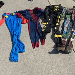 Boys Costumes Size 5/6 Mario, Spider Man, Power Ranger, Ninja Turtle, Reaper
