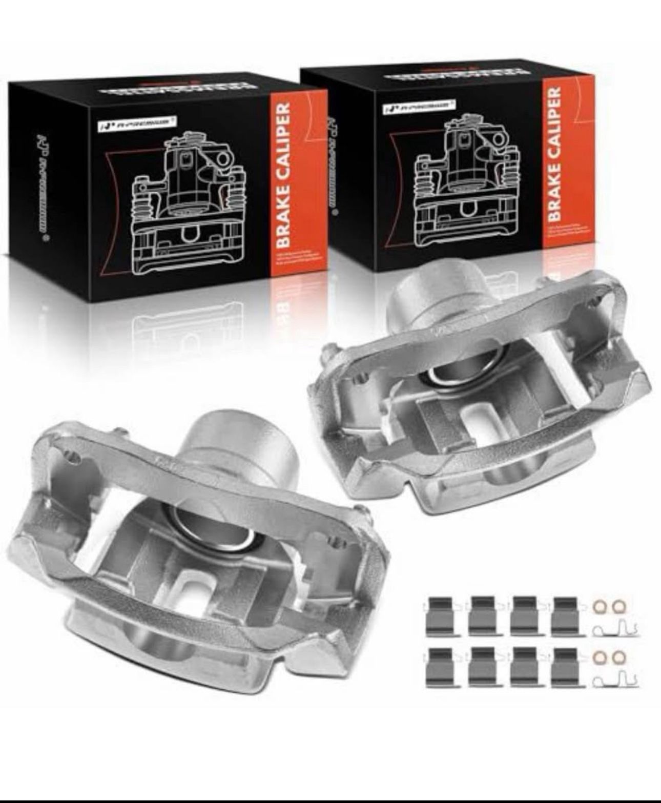 Front Driver and Passenger Side .A-Premium Disc Brake Caliper Assembly with Bracket Compatible with Select Toyota Models - Highlander 2001-2007