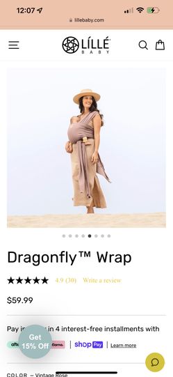 Dragonfly Wrap Baby Carrier 