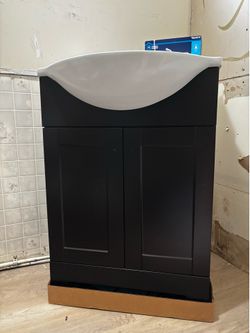Project Source Euro 24-in Sink Bathroom Vanity