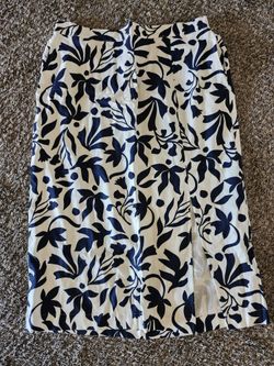 Time and Tru Women's Linen-Blend Slip Skirt 