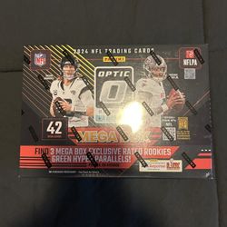 Sealed 2024 Panini Optic Donruss NFL Football Mega Box (Green Hyper Parallel) - $90