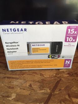 Netgear rangemax wireless n notebook adapter