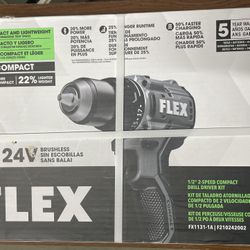 Flex 24V  Compact Drill Kit New