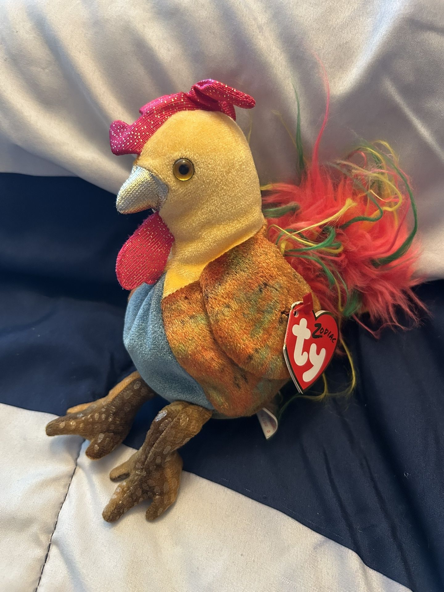 TY Beanie Baby - The Rooster Chinese Zodiac 