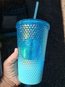 Starbucks Blue Studded Cold Cup Tumbler