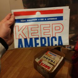 1950 Keep America Beautiful Fight Pollution Litterbag