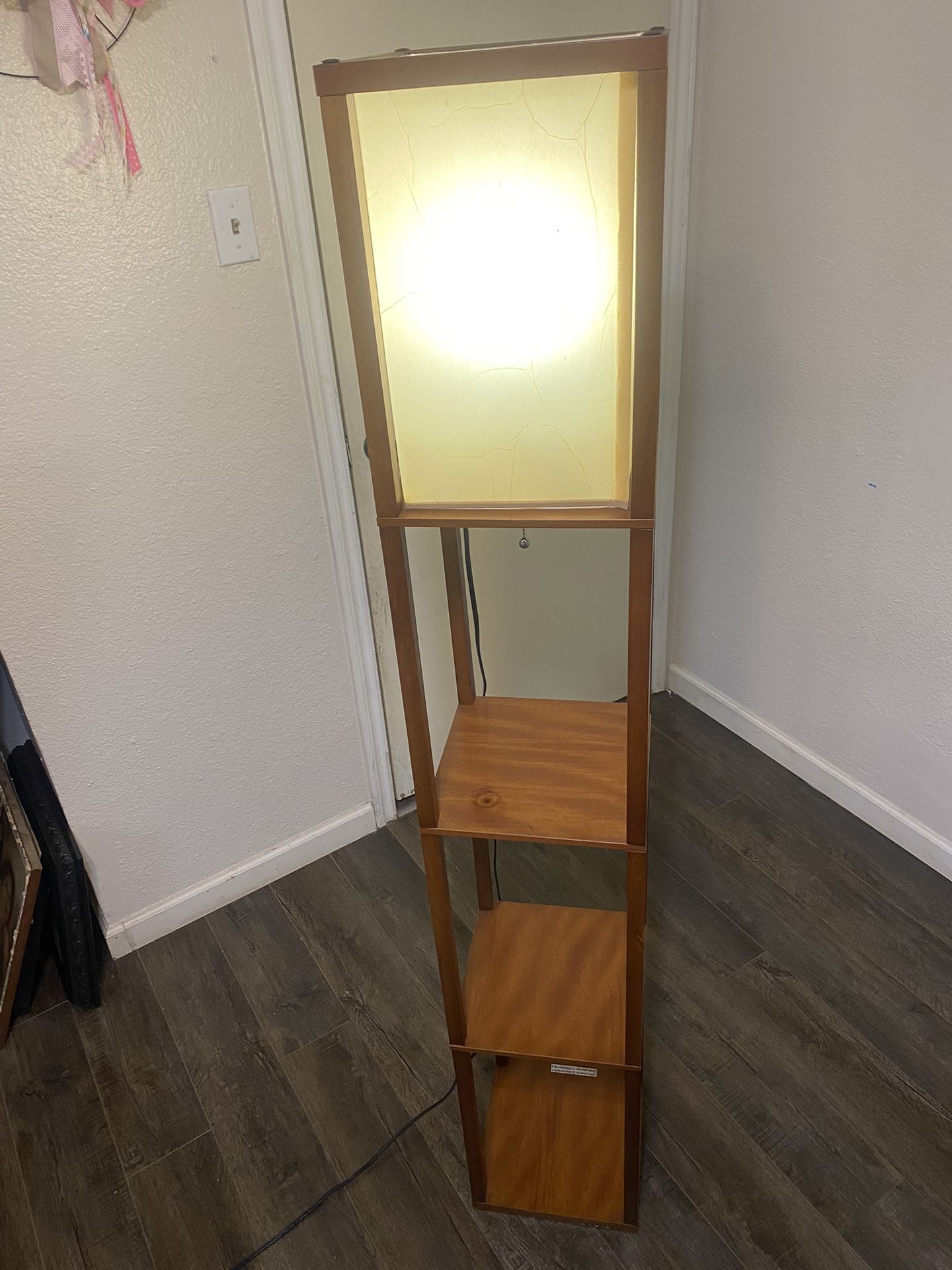 Carbon Loft Wiig Wood Shelf Lamp