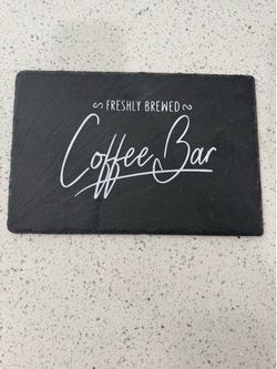 New fleet sign about coffee