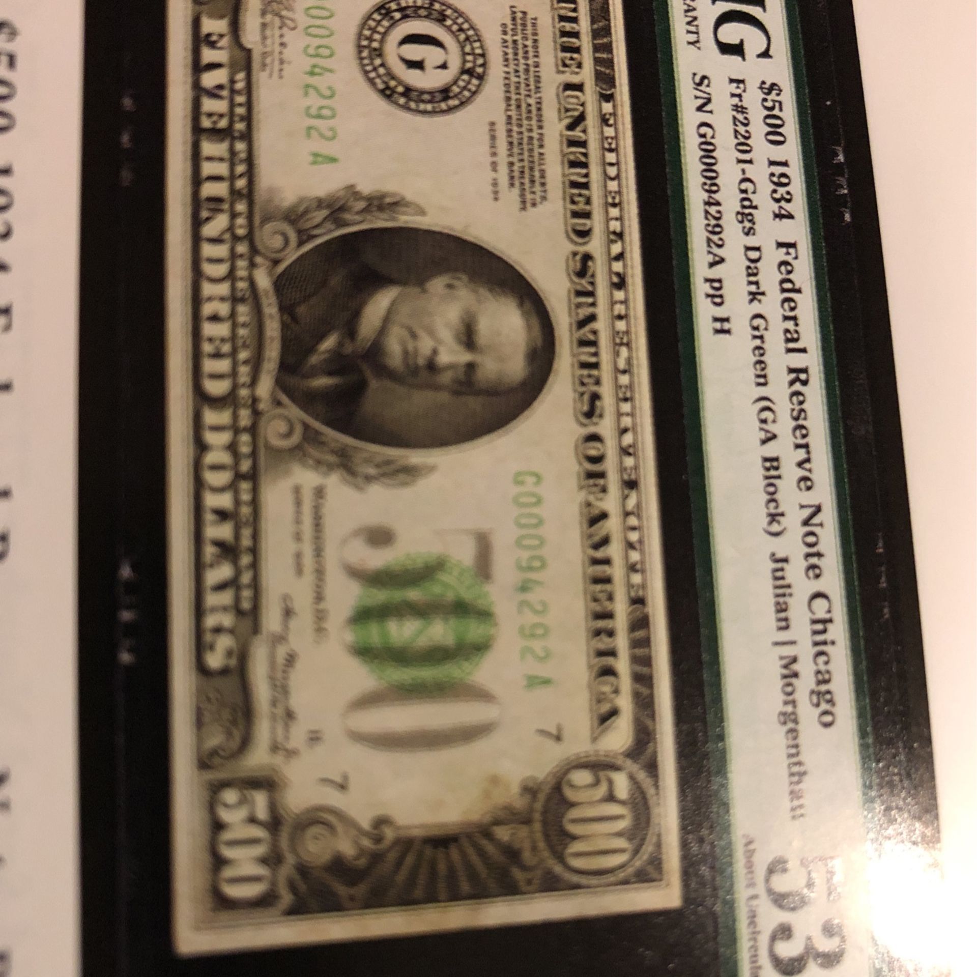 Buying $500 And 1000 Dollar Bills