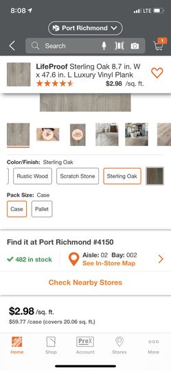 LifeProof Sterling Oak Luxury Vinyl Plank Flooring