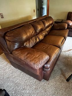 Leather Loveseat and Sofa (Ashley)
