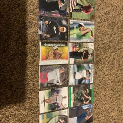 12 Pro Golf Trading Cards With 4 Tiger Woods, Young Rising Stars 