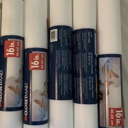  Rolls CLOSETMAID White Vinyl Shelf Liner 16in x 96in