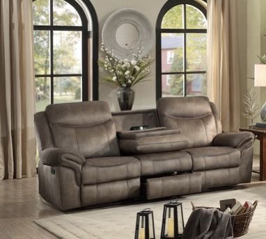 Brand New Reclining Sofa With USB