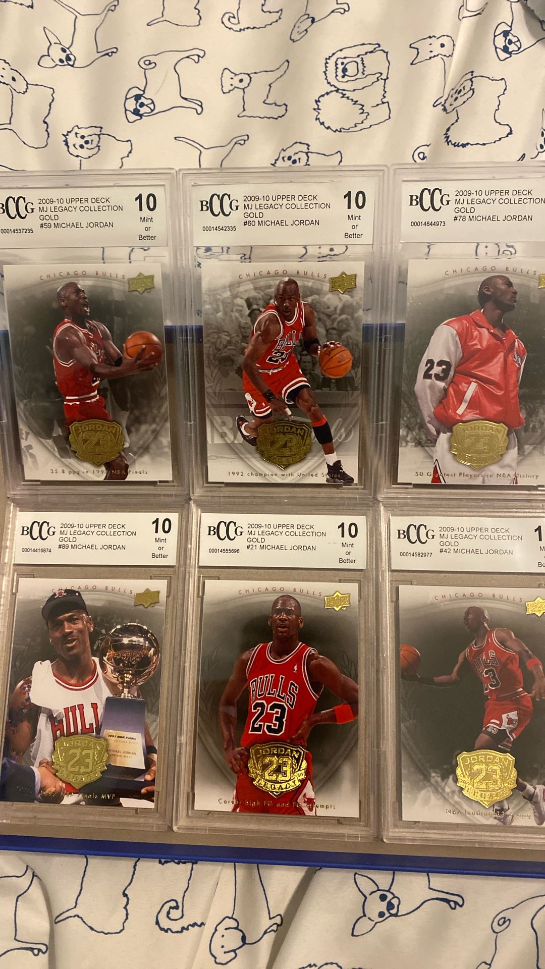 2009-10 Upperdeck Gold Cards All Grade 10s