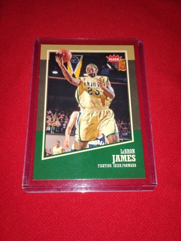 Rare Old Retro LeBron James High School Basketball Card 2013 Fleer #39 - Perfect Condition