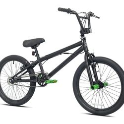 Bmx Bike 20" Kent Chaos BMX Bicycle, Fits Rider 4'2" - 5', 0", Hydro Dip Matte Black, Child, Unisex