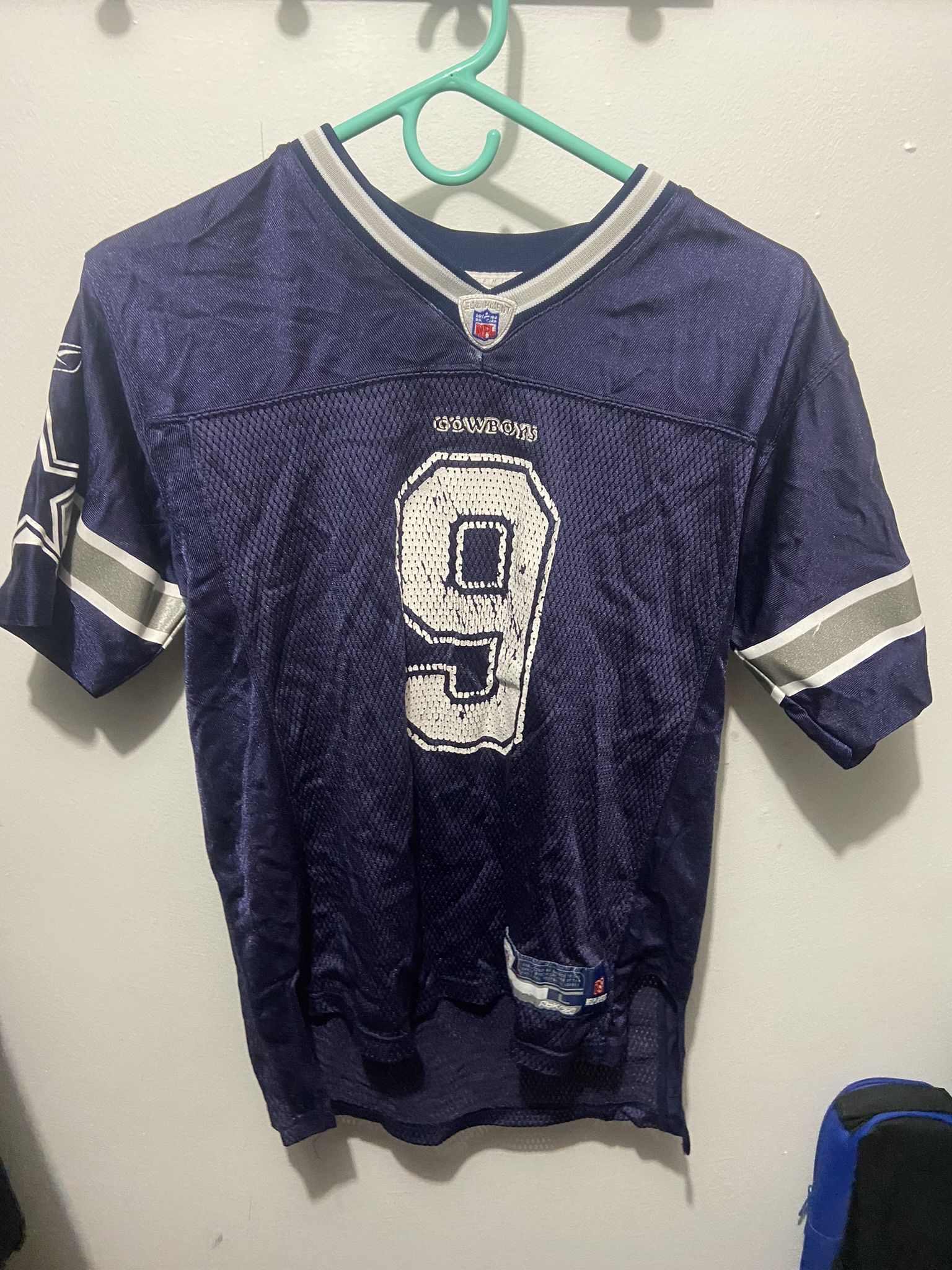 Tony Romo #9 Dallas Cowboys NFL Retro Reebok Jersey Youth L 14-16 Large