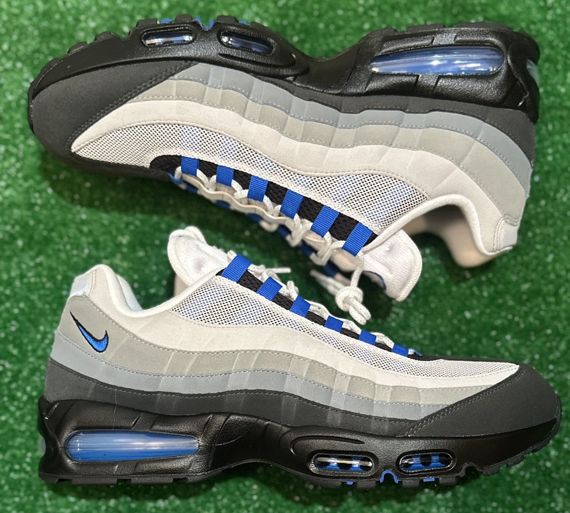 Brand New Nike Air Max 95 Big Bubble Blue Spark Size 14 With Original Box 