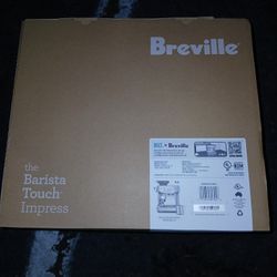 Breville The Barista Touch Impress Bruahed Stainless Steel.