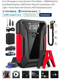 AIMAPOW Portable Car Battery Jump Starter 8000A. NEW