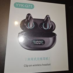 YYK-Q71 Open Ear Clip, Wireless Headphones, Bluetooth 5.3 Clip On