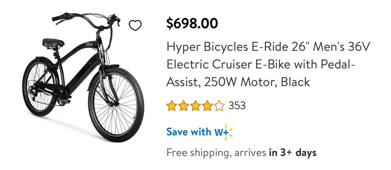 Electric Bike Like New  26”