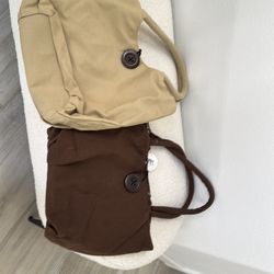 Reversible canvas tote