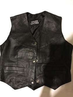 Leather vest