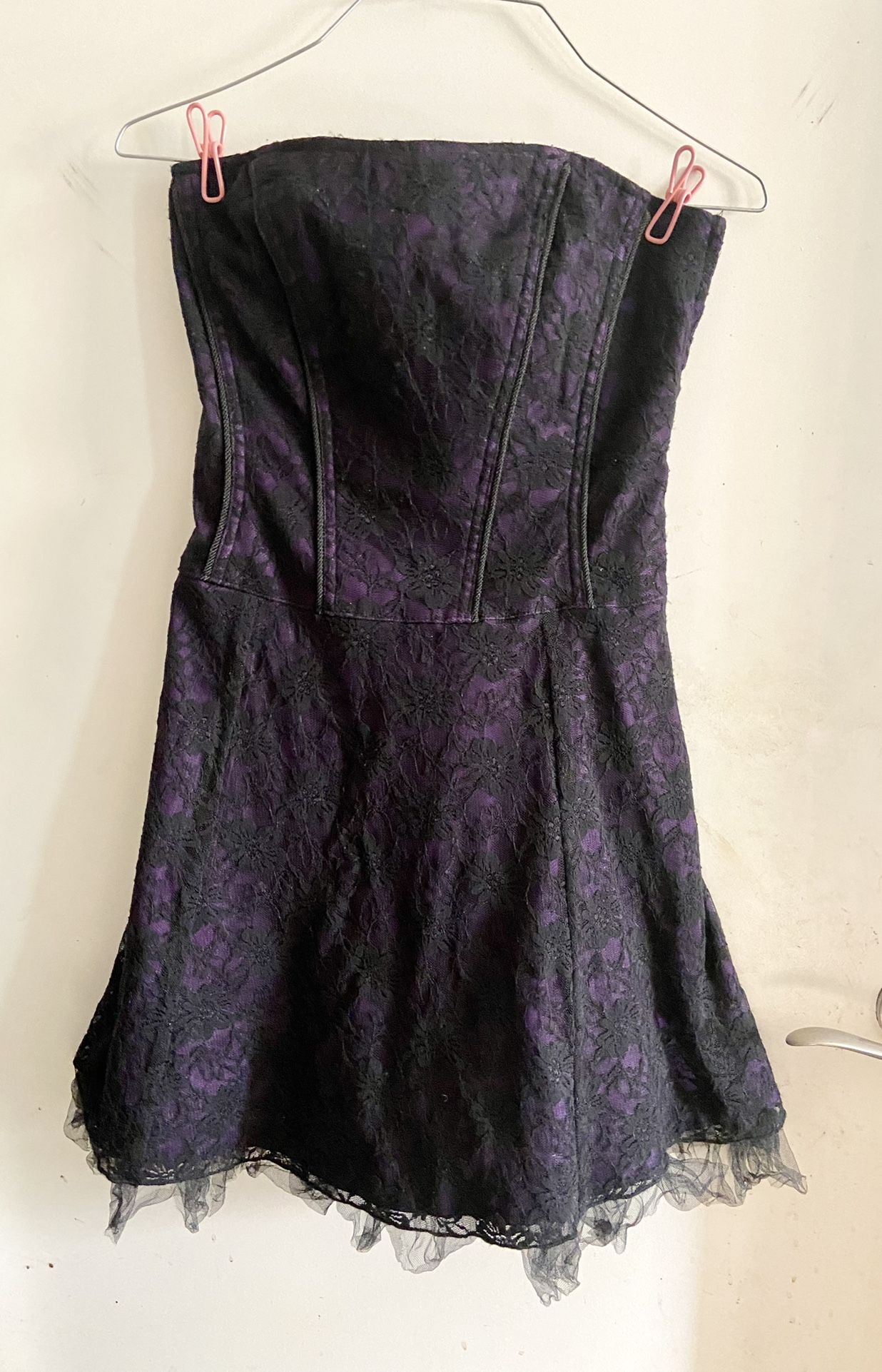 Small Black Abd Purple Corset Dress