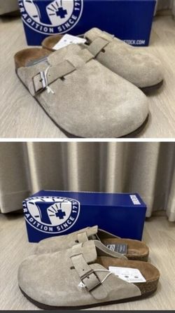 Birkenstock Boston NWT/box Size 39 Taupe