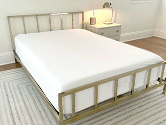 CB2 Alchemy Full (Double) Bed Frame + 12” Mattress Included