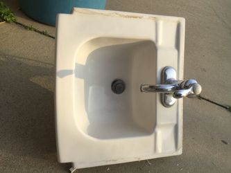 Sink with faucet