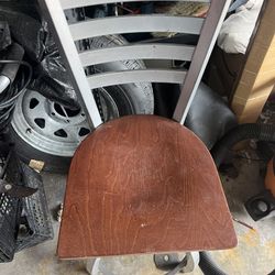 Solid Wood Swivel Bar Chairs 