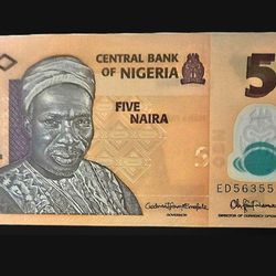 2018 Nigerian 5 Naira Bank note