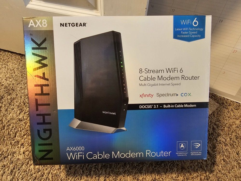 Netgear Nighthawk Ax6000 (CAX80) Wifi 6 Router Modem Combo
