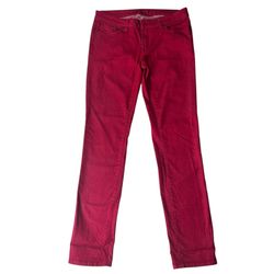 prAna Organic Cotton Red Straight Leg Jeans Size 10 / 30 Stretch