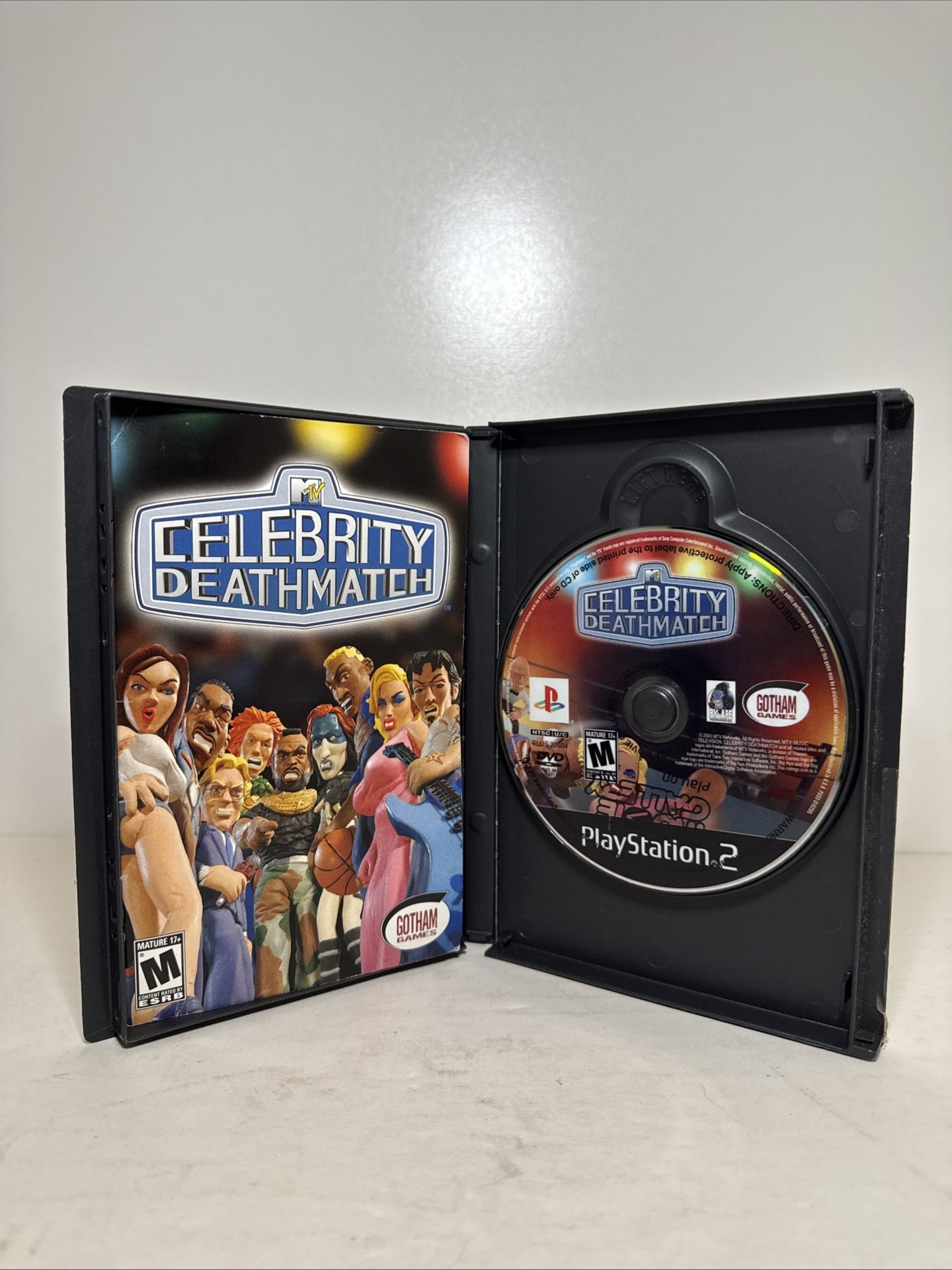 VTG MTV Celebrity Deathmatch (Sony PlayStation 2, PS2, 2003) - Manual Included