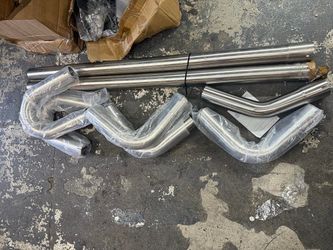 8PCS 2.5 STAINLESS STEEL PLEASE SEE PICTURE AS IS