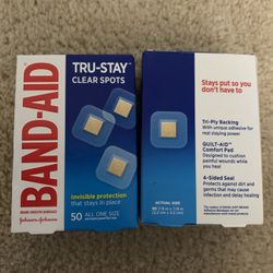 Band-Aid Tru-stay Clear Spots 50 Ct (15 Boxes Available)