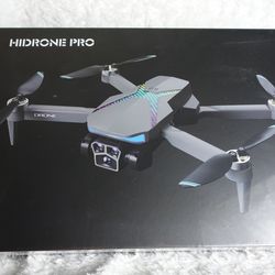 Foldable Camera Drone – HD Dual Camera, Stable Flight | HIDRONE PRO | New Sealed