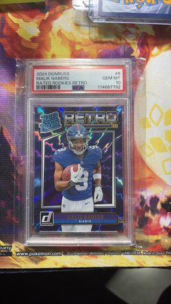 2024 Donruss Malik Nabers Rated Rookies Retro PSA 10