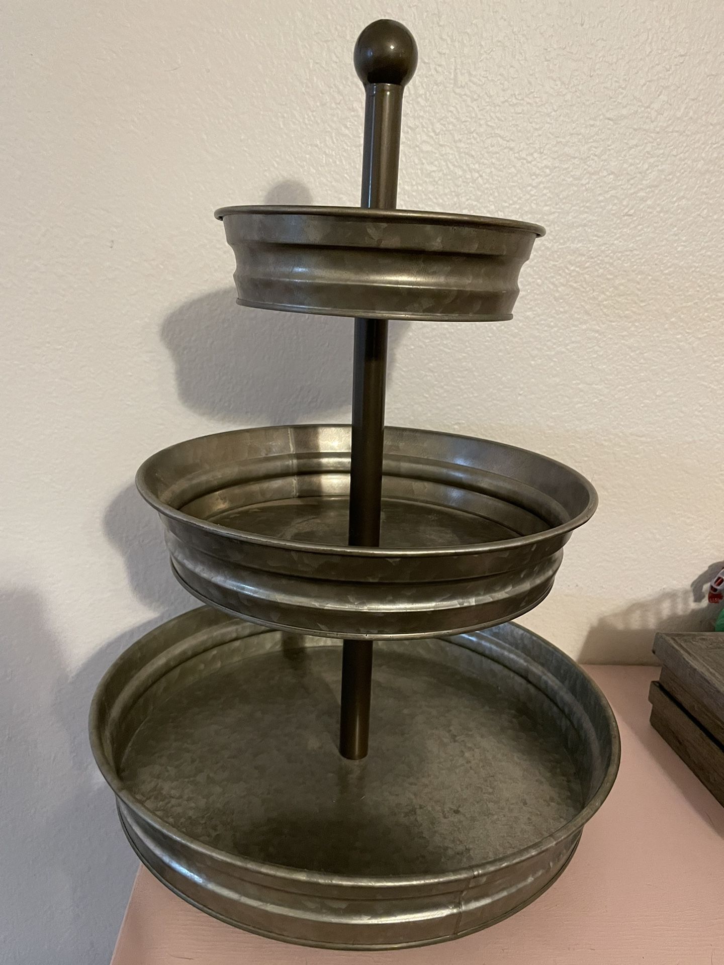 Hobby Lobby Galvanized 3-tier Tray